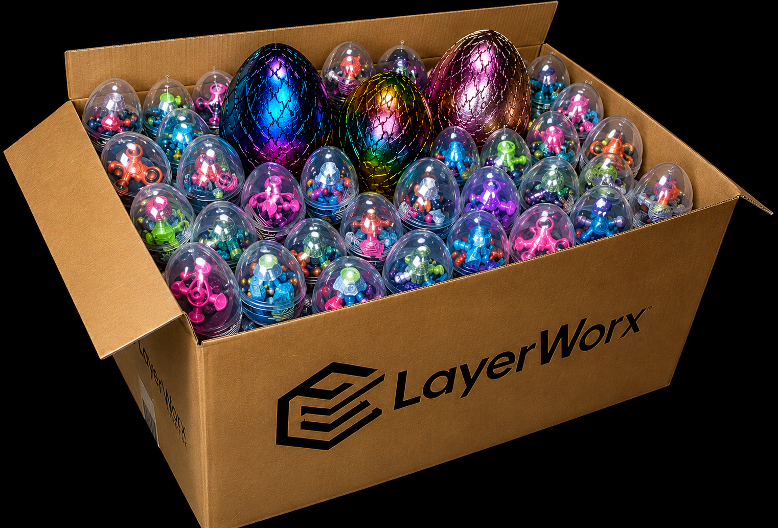 Dragon Treasure Crane Refill Box | 105 Premium Prize Eggs