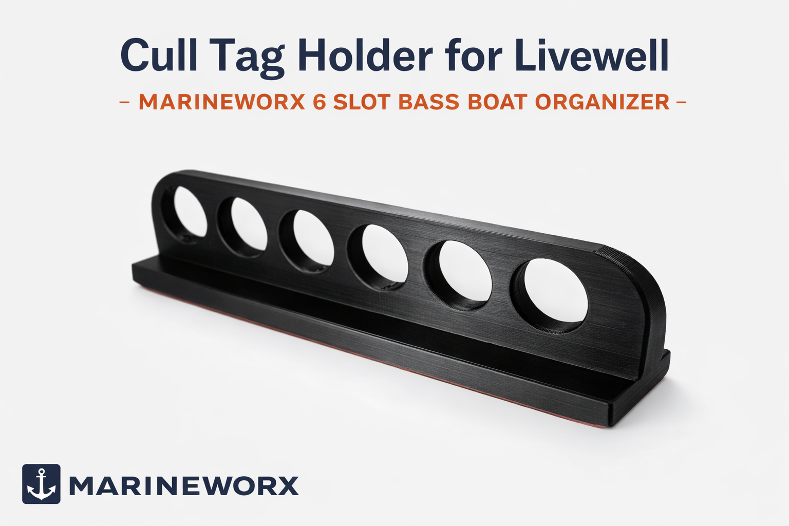 Cull Tag Holder for Livewell – MarineWorx 6 Slot Bass Boat Organizer