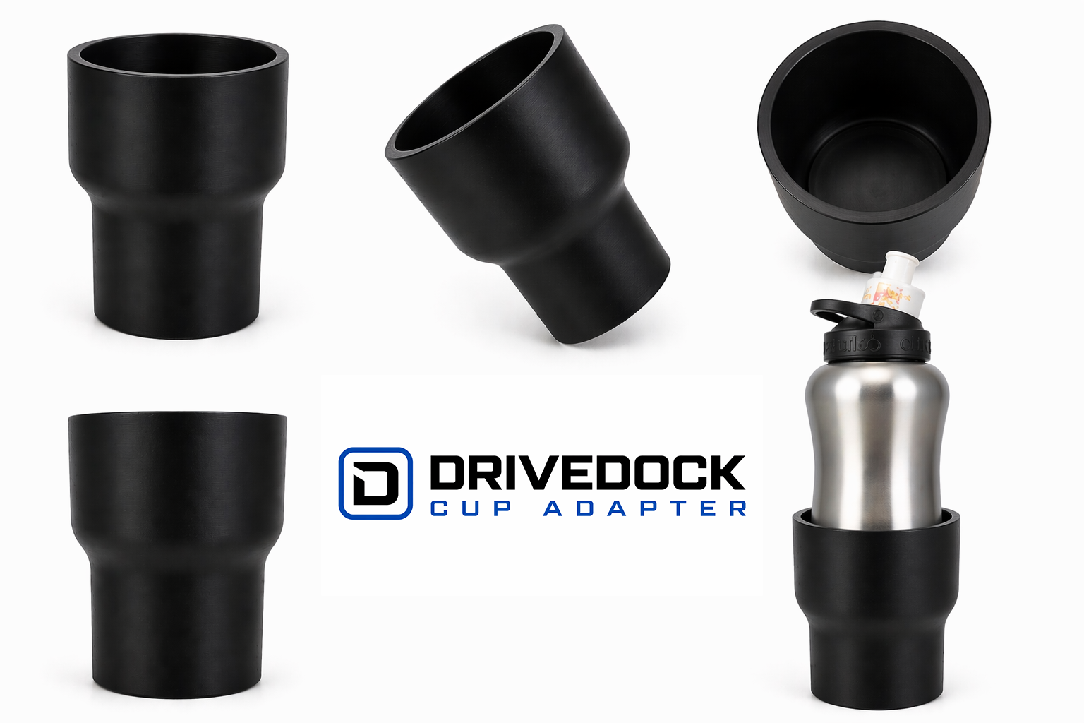 DriveDock Cup Holder Adapter For Large Bottles